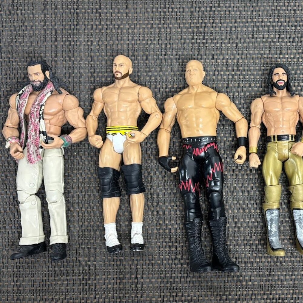 WWE Wrestling Action Figure Lot of 6  John Cena, Seth Rollins, Sheamus & More